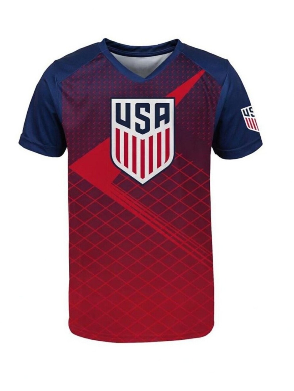Boys US Soccer Performance Shirt XS (4-5) Red  Short Sleeve Athletic Tee NWT 🆕